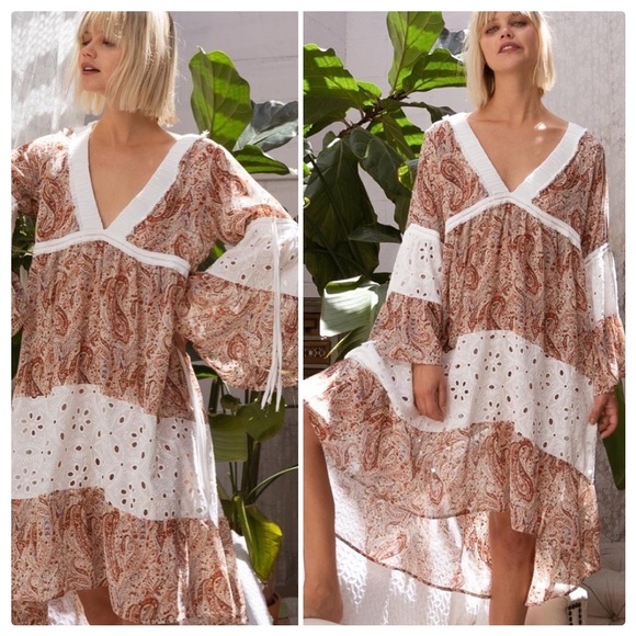 POL Dresses & Skirts - POL Take me to the Country Paisley Printed Dress